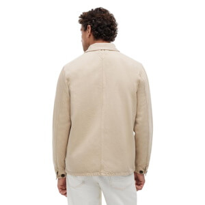 Tommy Hilfiger Washed Flag Embroidery Denim Chore Jacket